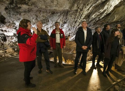 Zbrašovské aragonitové jeskyně poprvé v dějinách hostily prezidenta