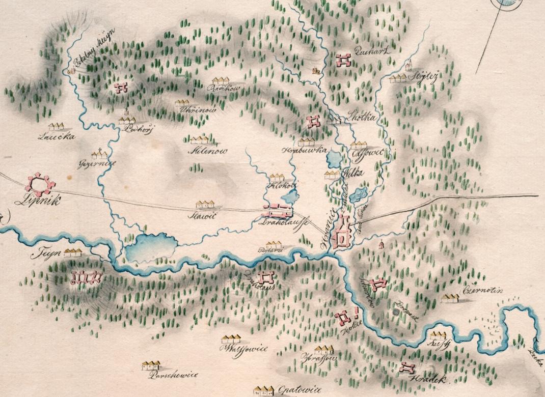 FYZICKÉ PAMÁTKY MĚSTA HRANIC A JEHO OKOLÍ - mapa