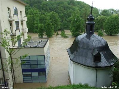 Povodně v Teplicích nad Bečvou, květen 2010