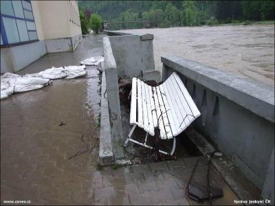 Povodně v Teplicích nad Bečvou, květen 2010