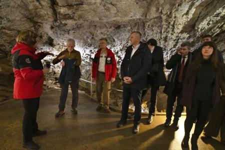 Zbrašovské aragonitové jeskyně poprvé v dějinách hostily prezidenta