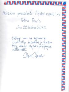 Zbrašovské aragonitové jeskyně poprvé v dějinách hostily prezidenta - zápis v kronice